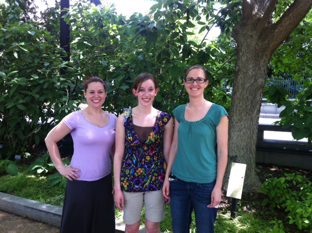 Emily, Allison, and Erin on the 2013 Shape Walk