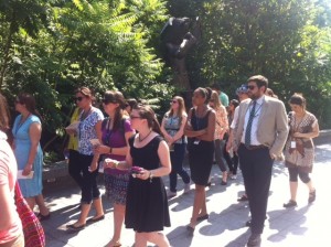 Interns and fellows on the tour