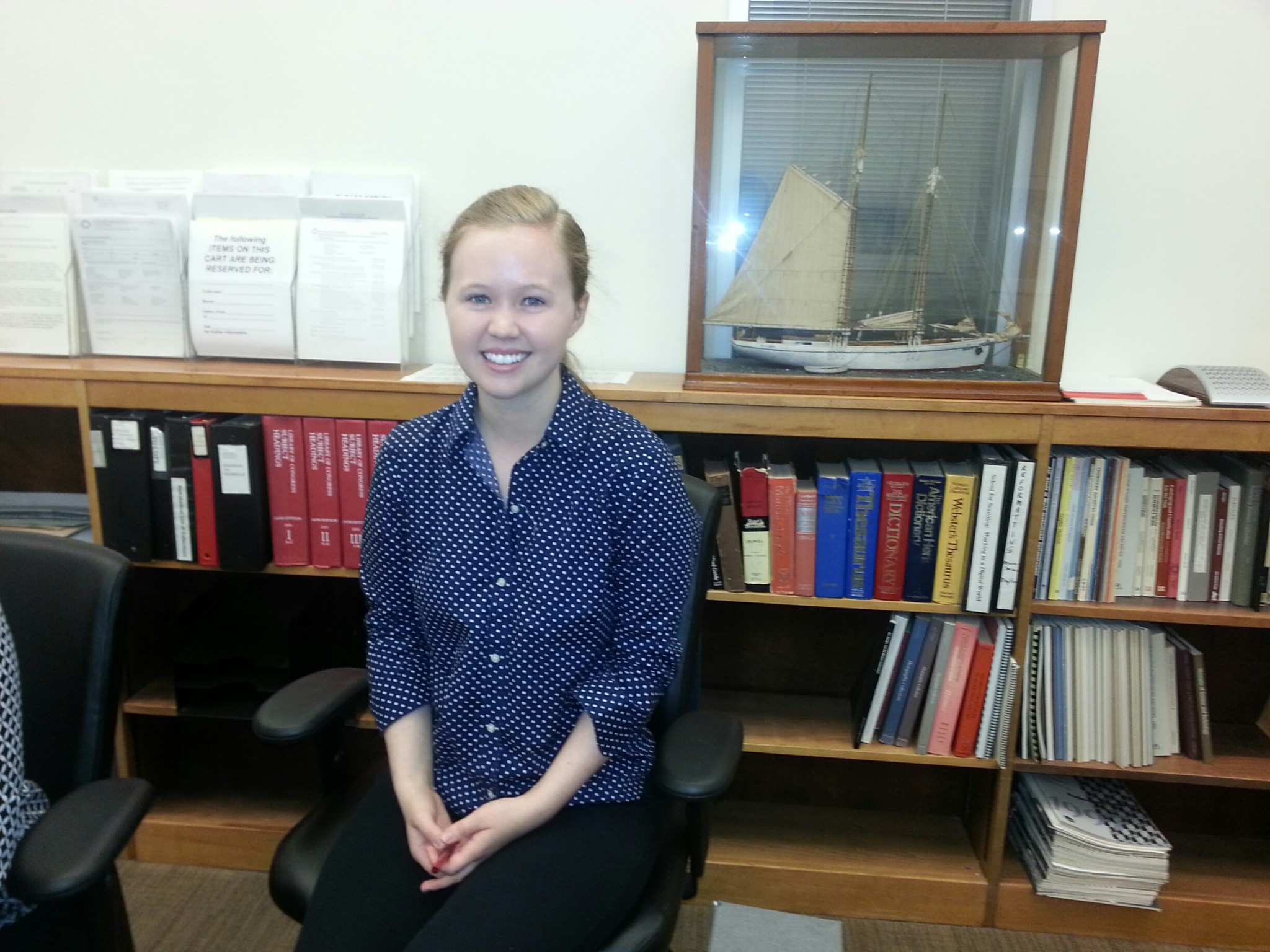 NMAH Archive Center Intern Maggie Drain