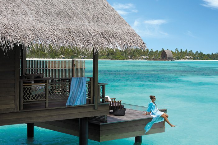 Seaside hut in the Maldives