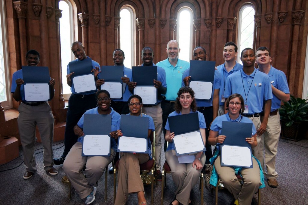 Back row left to right: Sergeo Neal, Tony Scott, Nathan Taylor, Donnell Banks, Acting Secretary Al Horvath, Dovontay Taylor, Jay Cromwell, DaQuan Proctor, John Bogasky Front row left to right: Ava Thurman, Chanel Davis, Heather Weiss, Tania Peterman