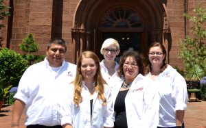 CSU- Pueblo students interning at the Smithsonian this summer: (back- left to right) Jose Ortega, Cassidy Nemick, and Terrin Hearst, (front- left to right) Megan Petersen and Dianne Archuleta