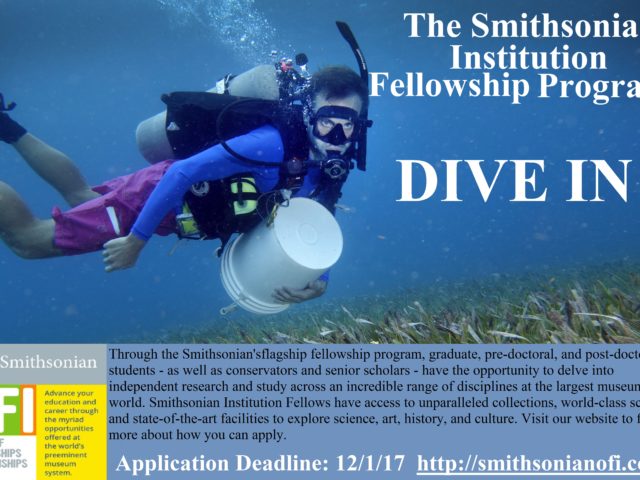 The 2018 Smithsonian Institution Fellowship Program (SIFP)